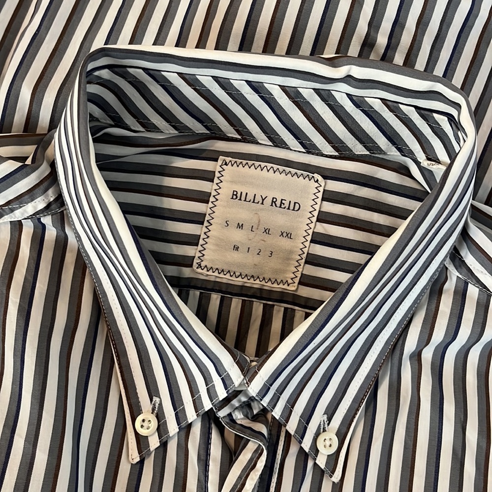 Excellent Large Billy Reid Made in Italy Men’s Button Up Shirt.